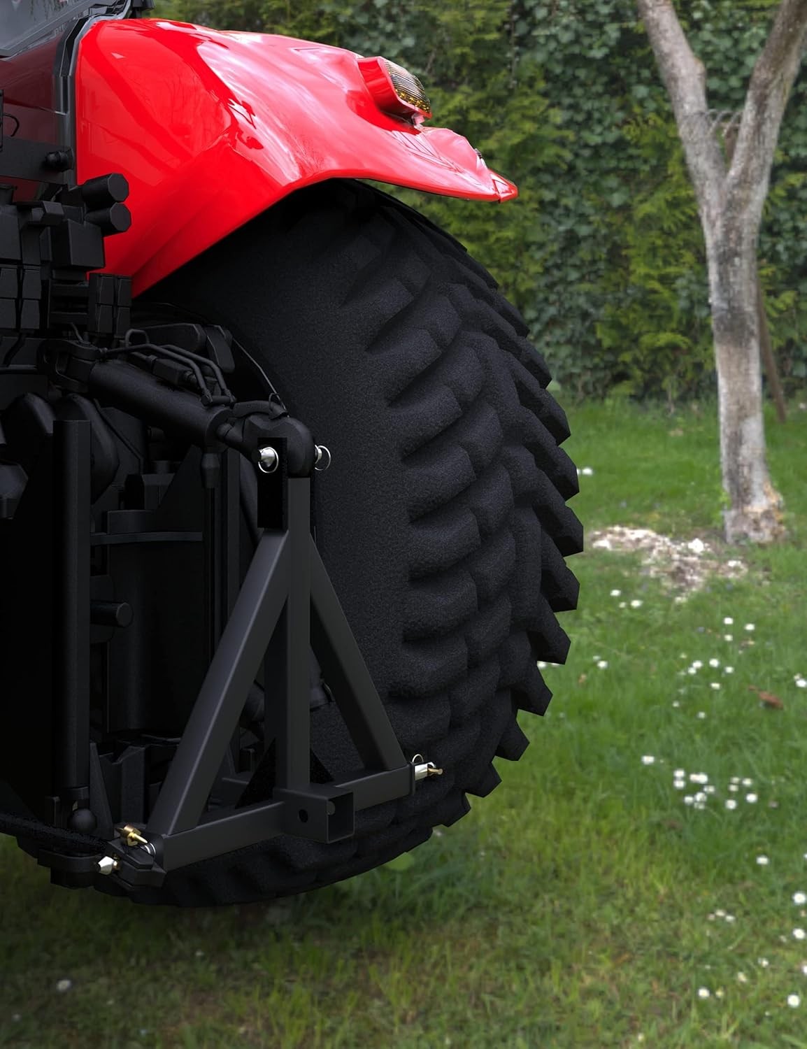 3 Point 2'' Trailer Receiver Hitch Tow Drawbar Category 1 Tractor Adapter