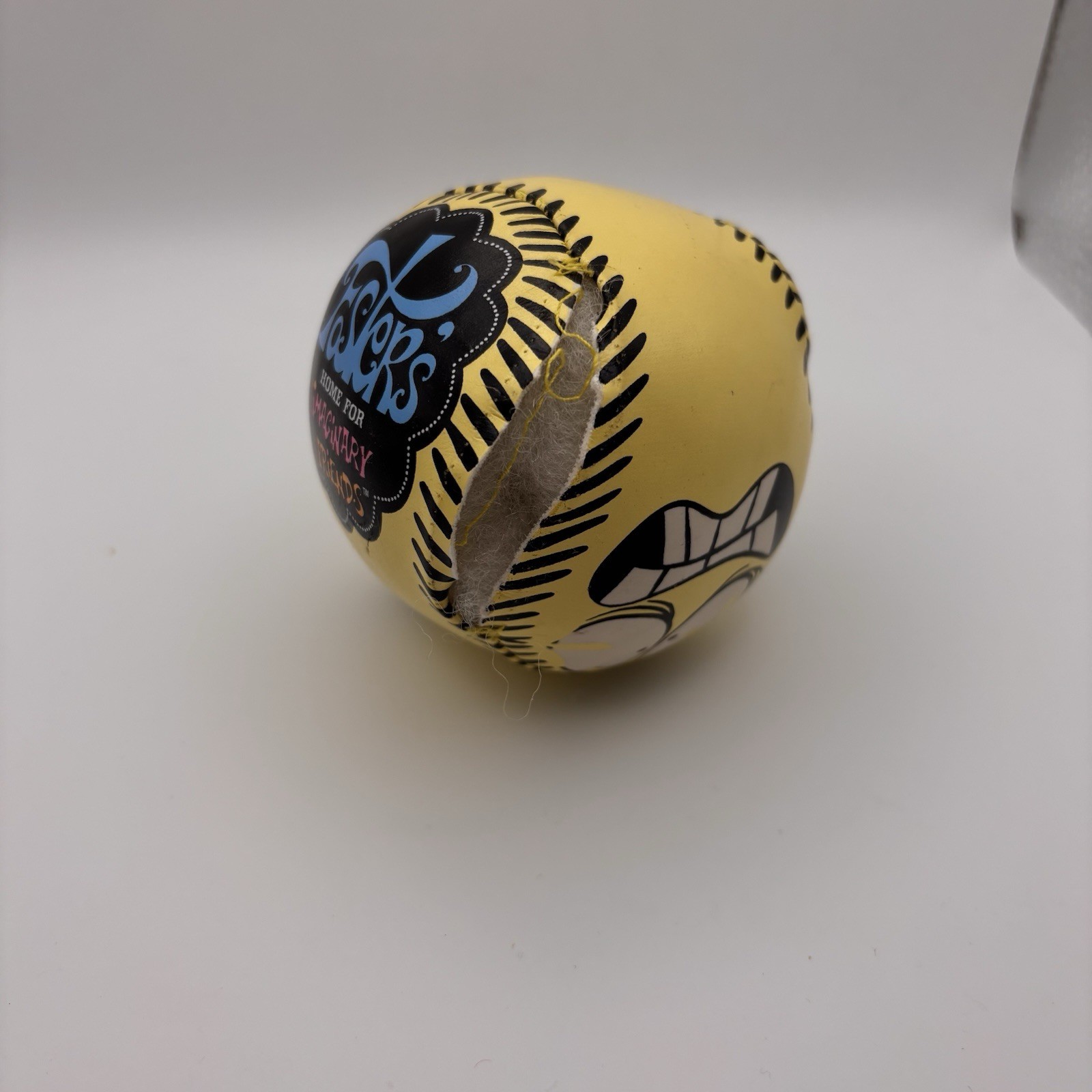 Fosters home for imaginary friends Cheese Soft Baseball Toy Torn Used Open