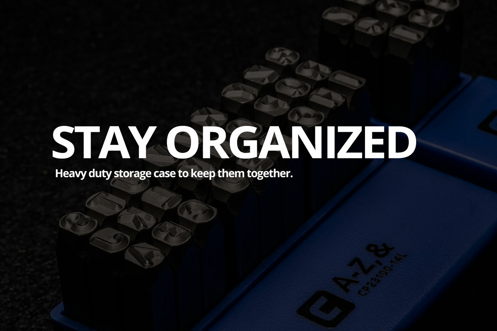 Capri Tools Professional Letter and Number Stamp Set