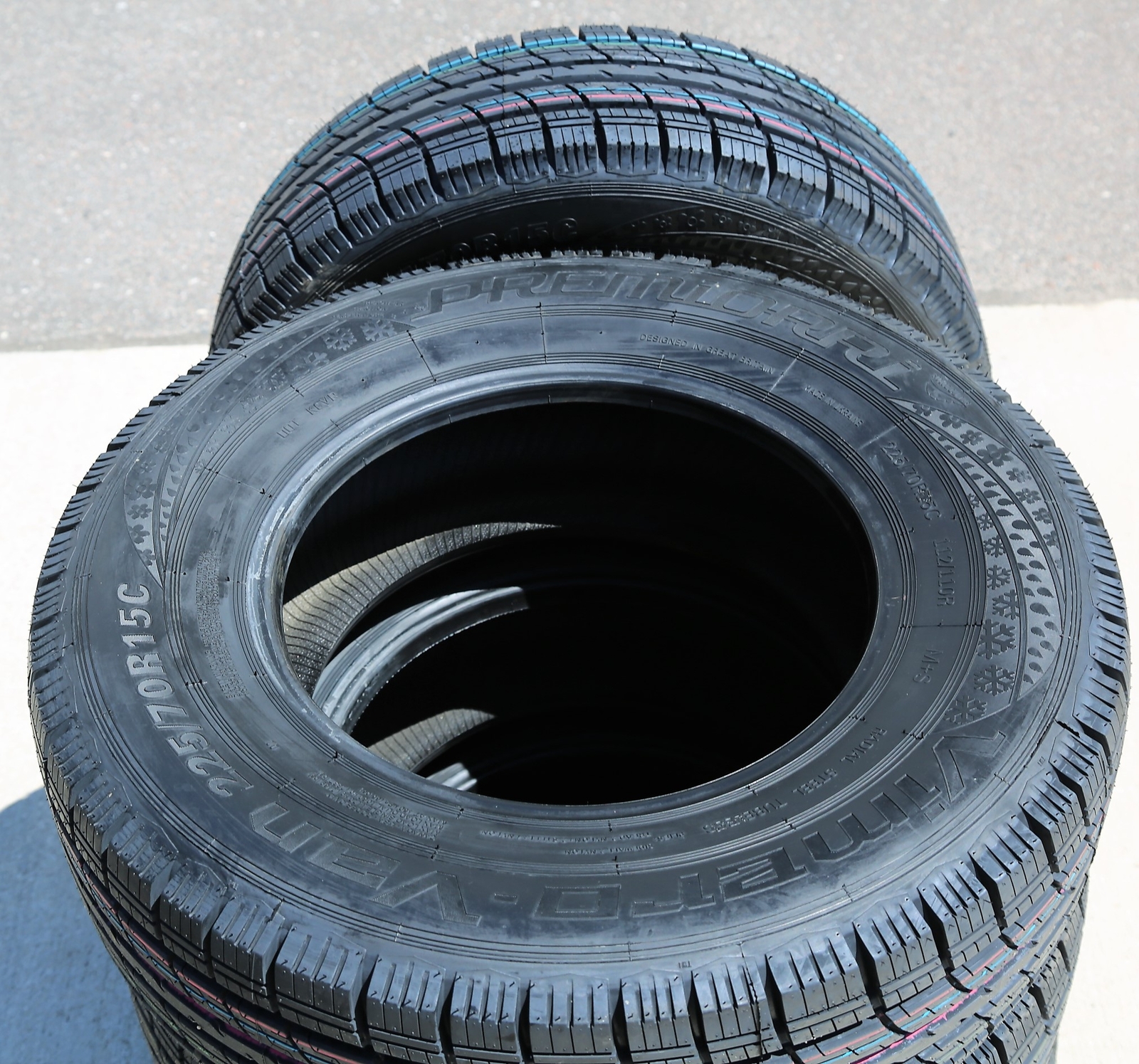 4 New Premiorri Vimero-Van 225/70R15C 112/110R Commercial Tires