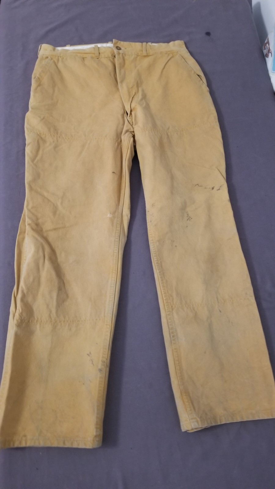 Vintage 50s 60s Drybak Canvas Hunting Pants Trousers Distressed 27