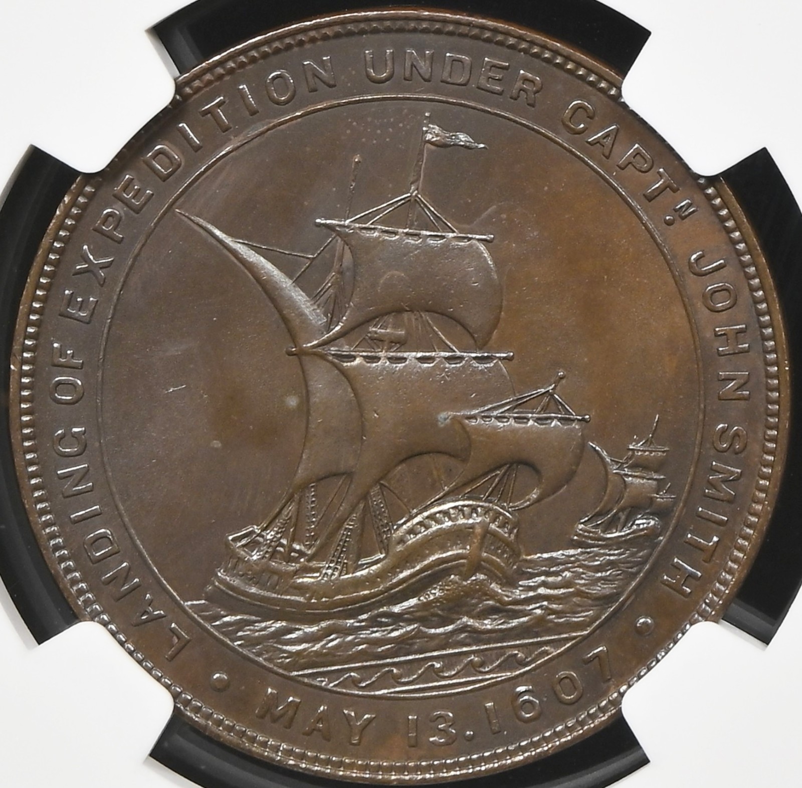 1907 Jamestown Expo Official Medal - HK-346 - MS63 NGC - Virginia Token 300th