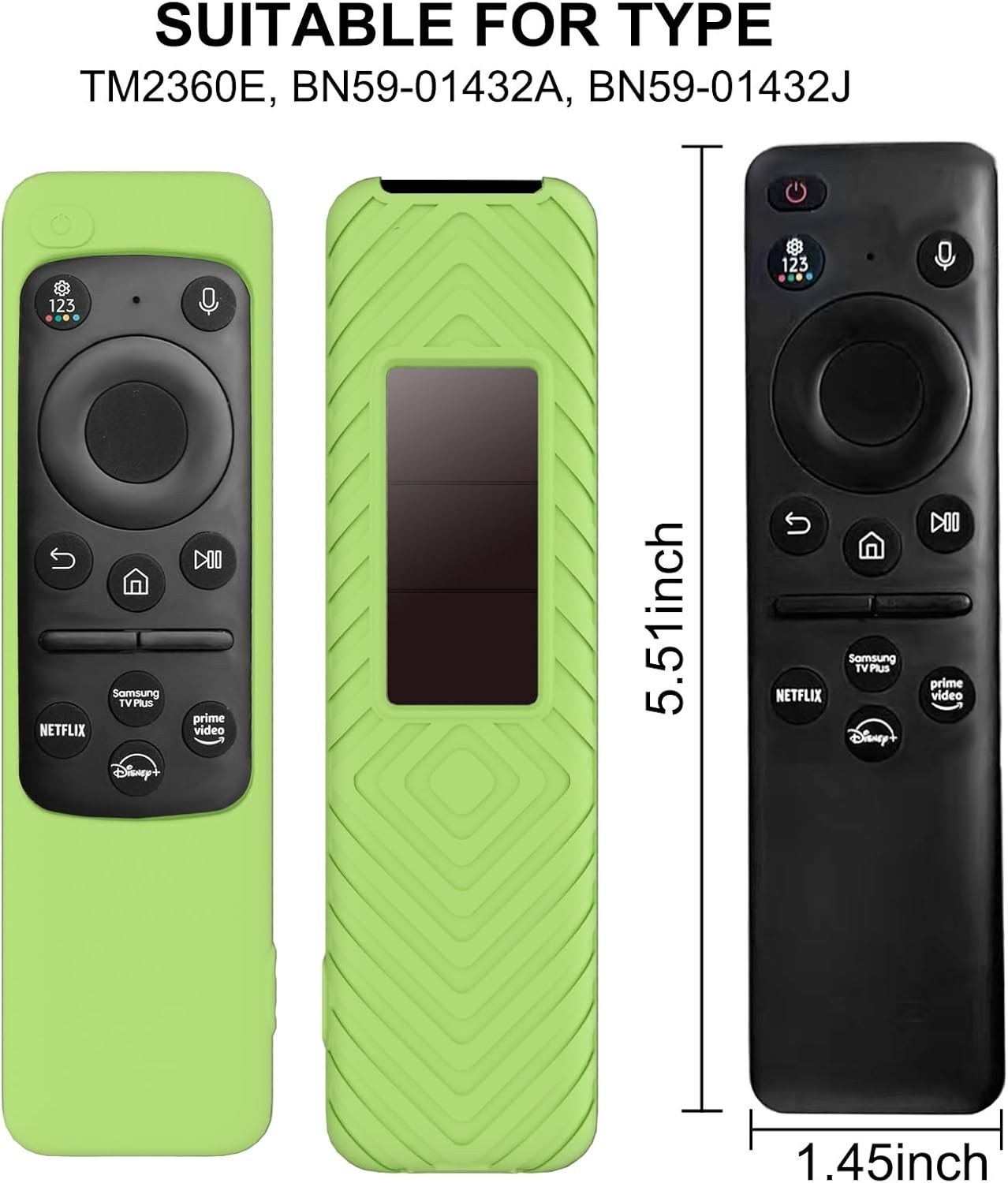 Silicone Protective Case Cover Skin for Samsung Smart TV Remote Controller Lot