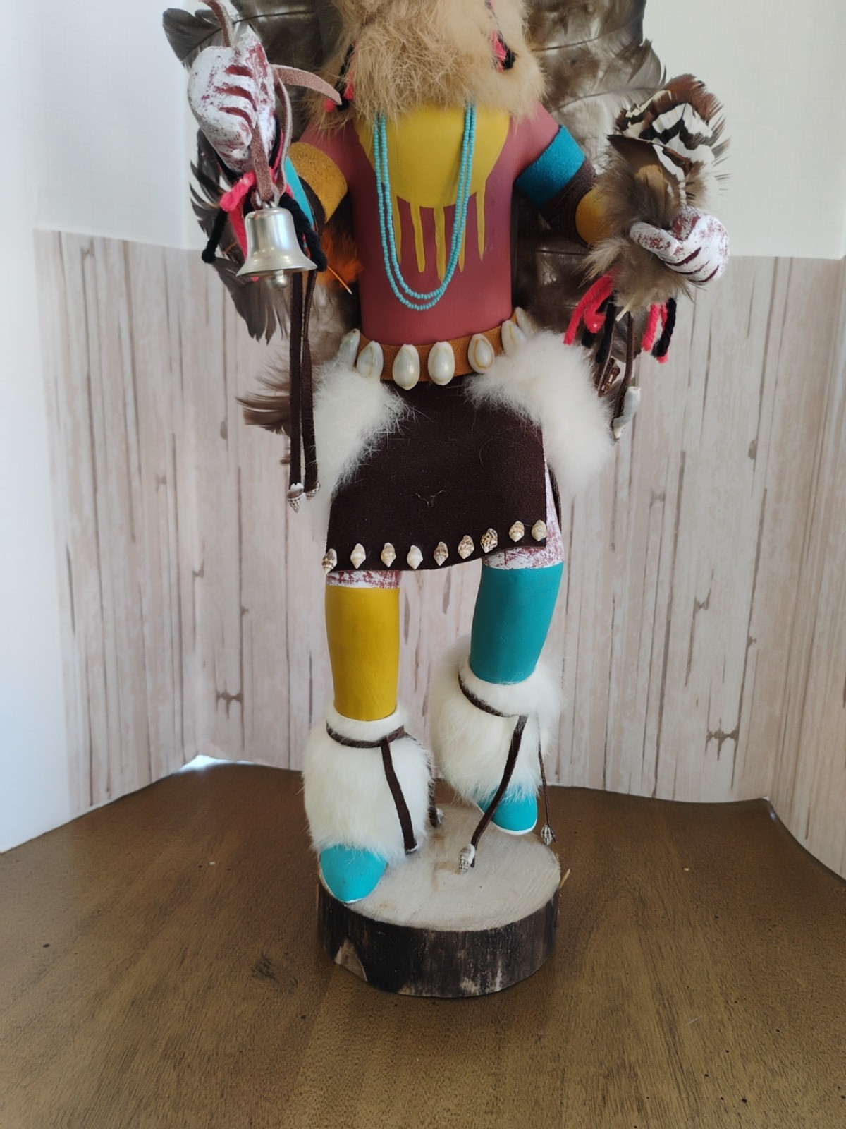 Vintage Large Navajo Kachina Doll Chasing Star Signed By Artist I McB