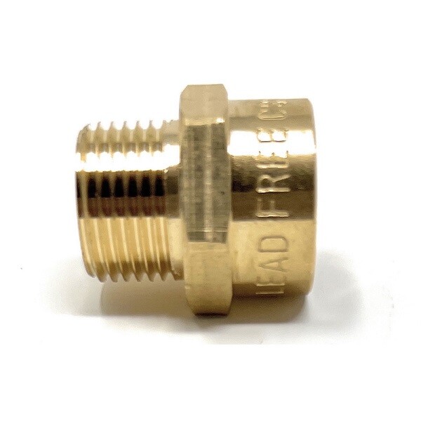 G Thread (Metric BSPP) Male to NPT Female Adapter - Lead-Free (3/8" x 3/8")