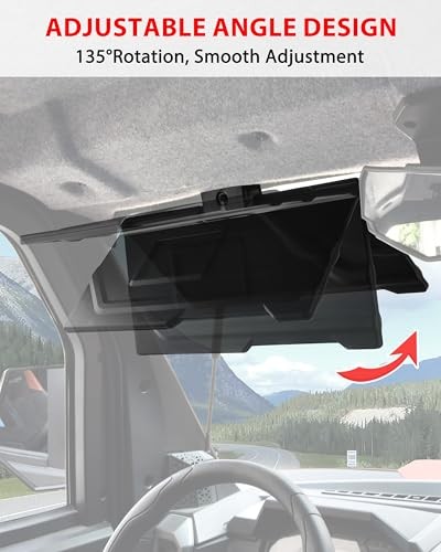 Sun Visors for Polaris Xpedition XP/XP 5/ADV/ADV 5 2024+, PP Anti-Glare Visor