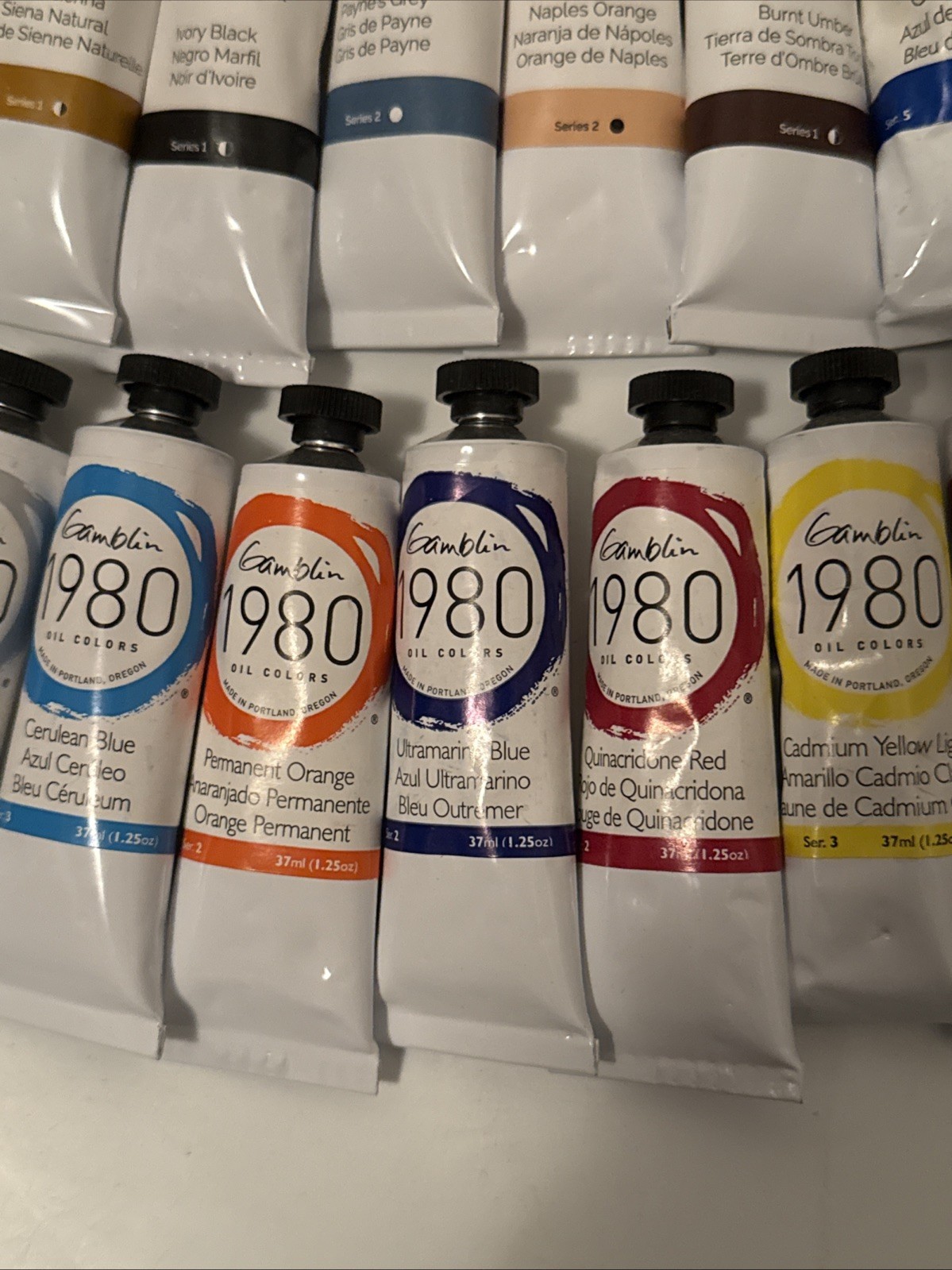 LOT OF 50 GAMBLING ARTIST'S OIL COLORS 37ml *NEW! *FREE SHIPPING!!