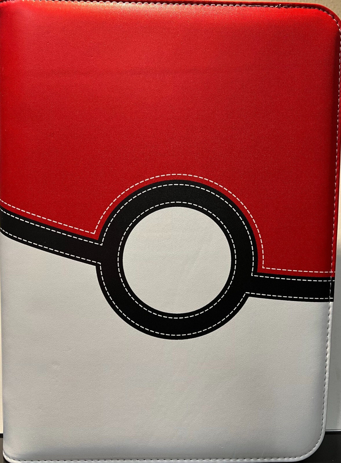 Pokemon Trading Card Binder with Zipper PU Leather 9 Pocket - 360 Card Capacity