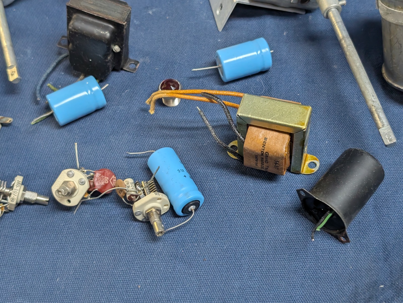 Heathkit Apache TX-1 Ham Radio Transmitter Various parts, Capacitors, tuners etc