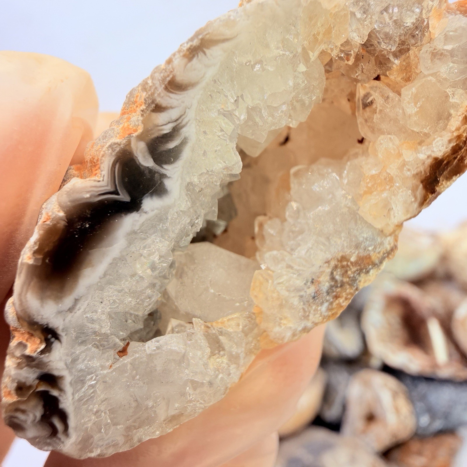 Rare Mini Occo Geodes from Brazil – Half lb Bulk Lot (9-12 Pieces)