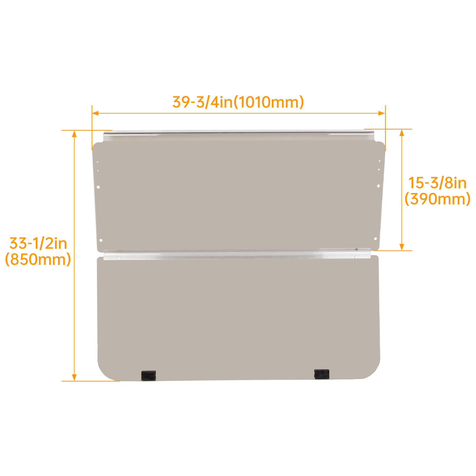 For Club Car DS 1982-2000.5 Golf Cart Tinted Folding Windshield Windscreen