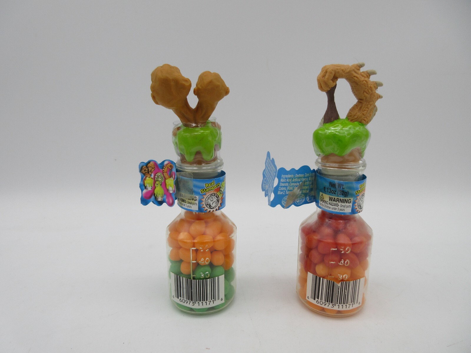 Lot of 2 Vintage DR. FREAKERS Candy Beakers Stampers Au'some 2001 RARE!