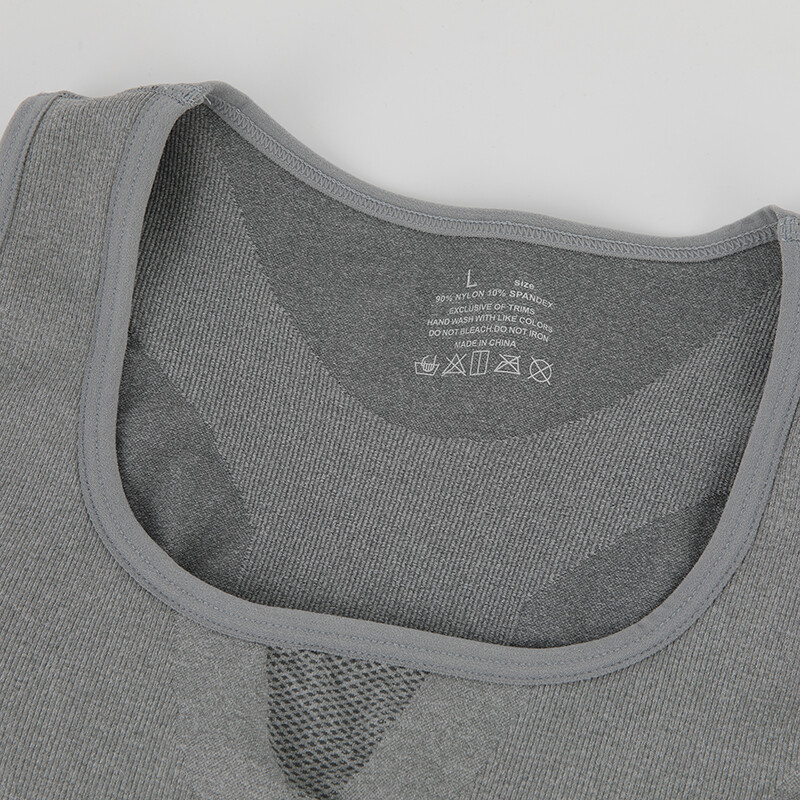 Mens Body Shaper Slimming Shirt Compression Vest Elastic Slim Shapewear Tank Top