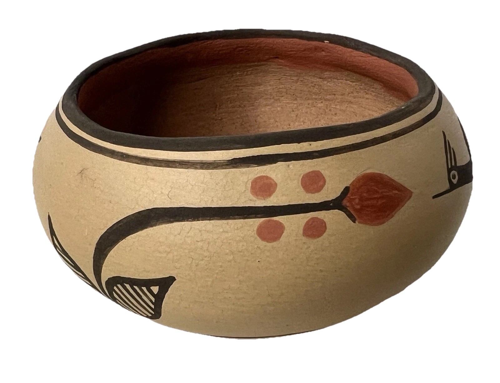 VTG Authentic Zia Pueblo Indian Art Pottery SIGNED “Teresita Galvan” New Mexico