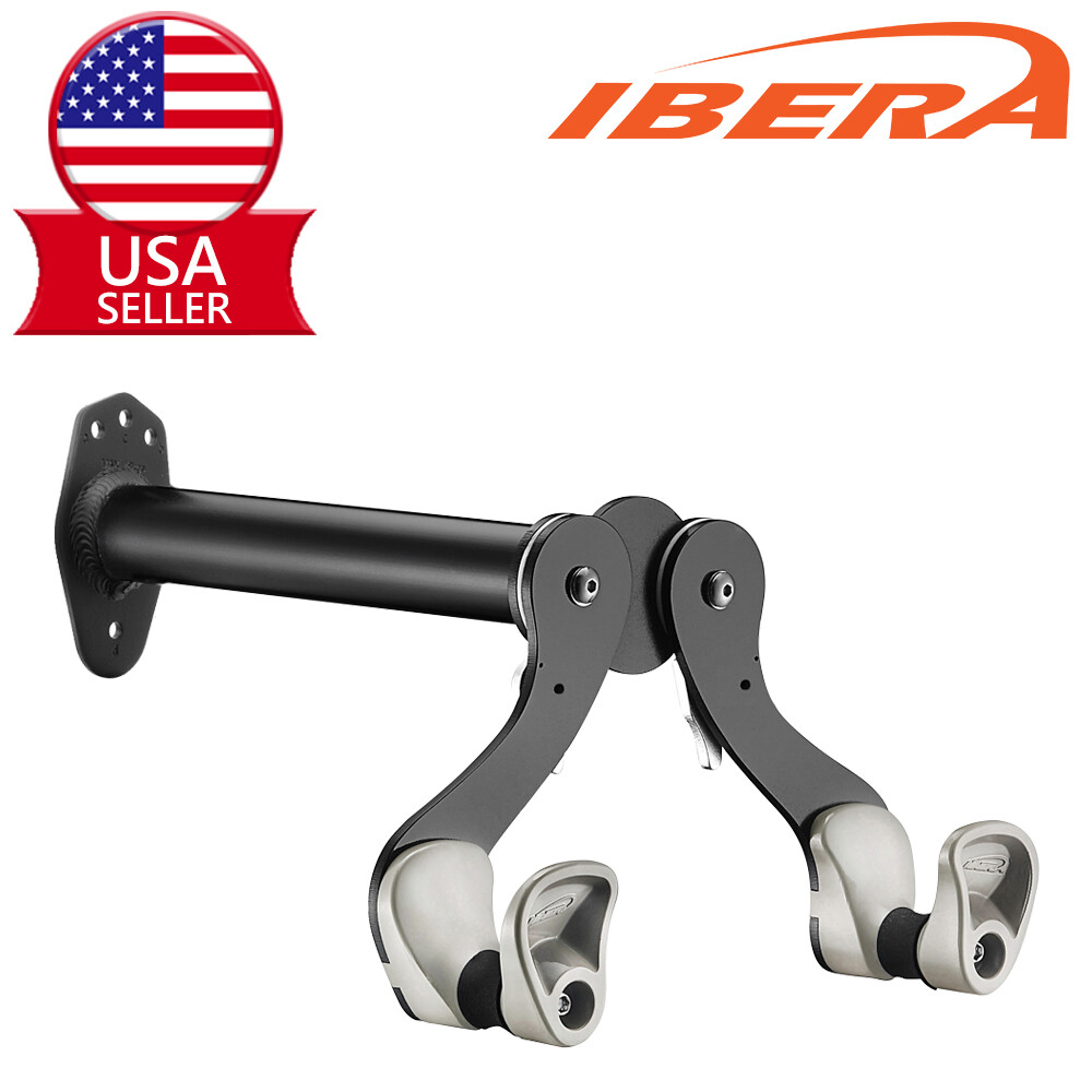 Ibera Bike Wall Mount Hanger Bicycle Wall Hook Holder Storage Rack Adjustable