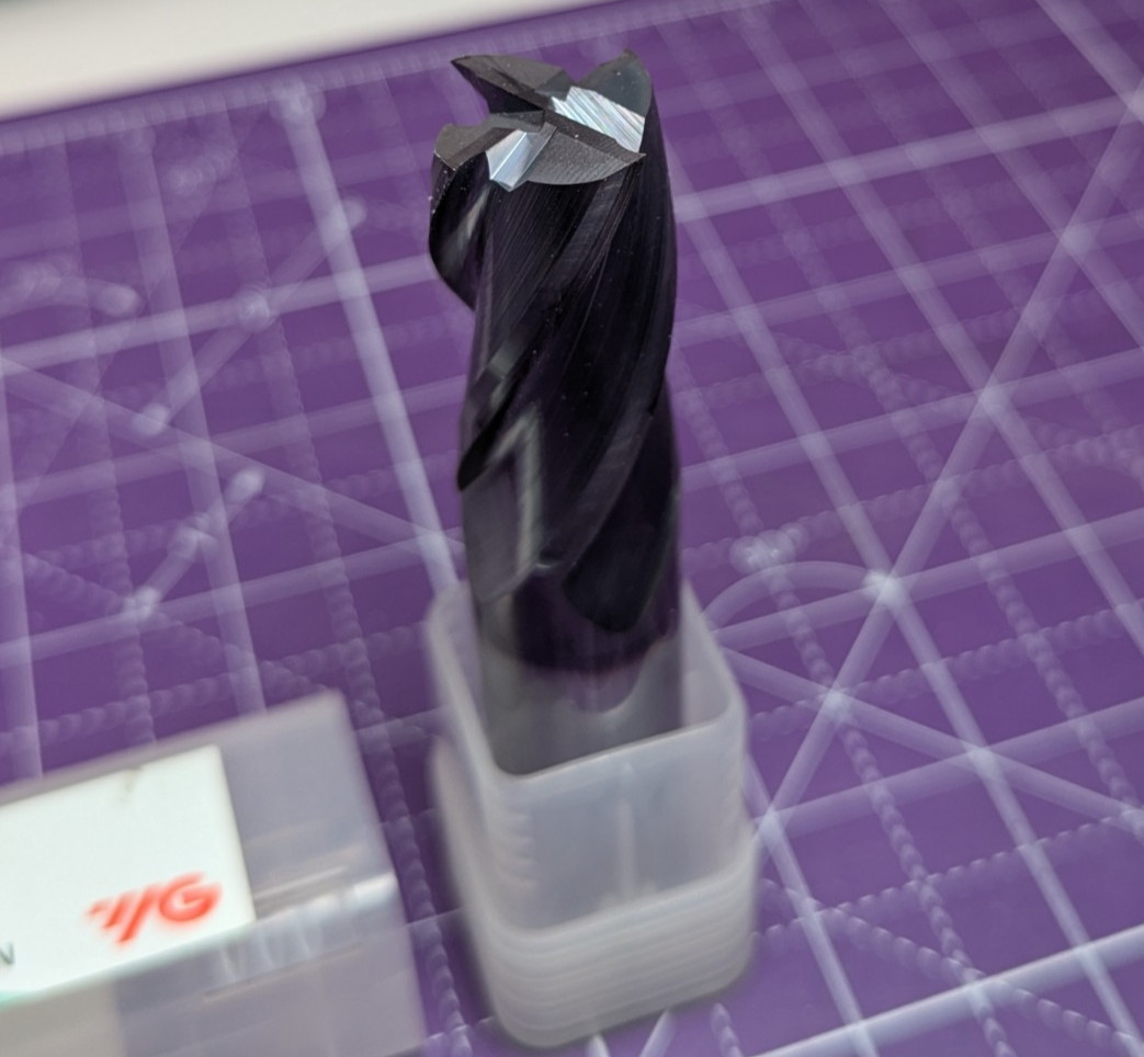 YG-1 07598TF 3/4" Solid Carbide End Mill 4 Flute TiAlN Coated 3/4 Shank 4" OAL N