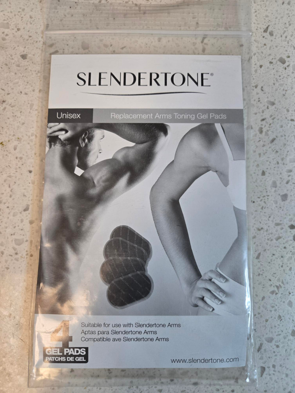 SLENDERTONE Replacement Arms Toning Gel Pads 4 Pads SEALED See Date