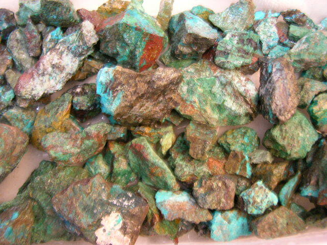Chrysocolla mine rough Arizona 1-3 inch 2 pound lots free priority shipping
