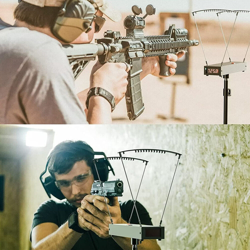 Shooting Chronograph 4-6500FPS Ball Bullet Measure Bow Arrow Velocity Tester