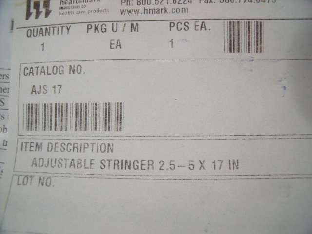 Lot of 3 Healthmark AJS 17 2.5-5" X 17" Adjustable Surgical Instrument Stringer!