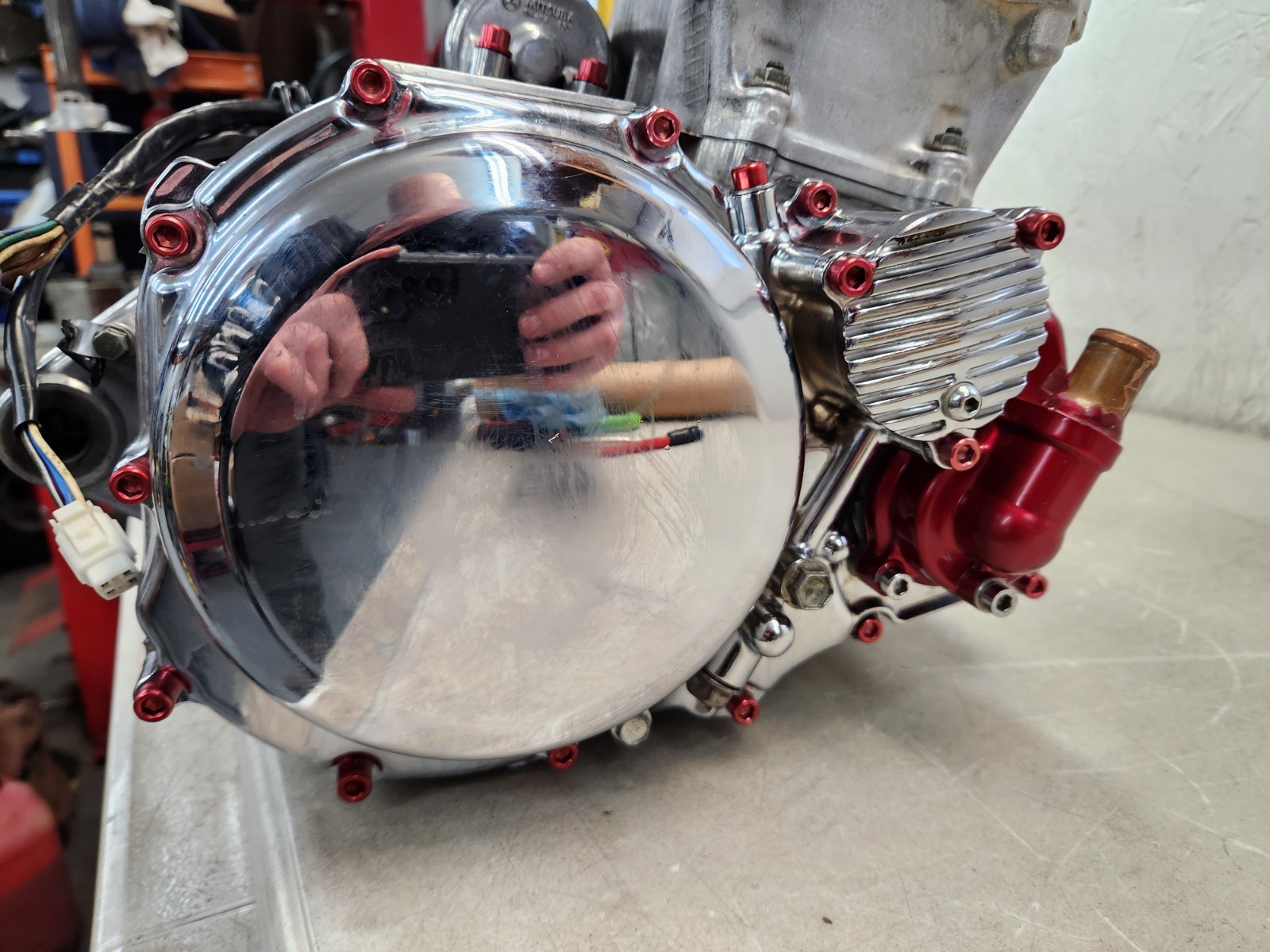 03-08 LTZ400 ltz KFX DVX 400 engine motor bottom cases top head NICE!!!!!