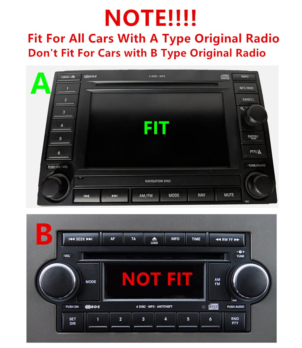 Touch Screen Car MP5 Player Mirror Link SWC USB Fit For 2006-2010 Dodge Caliber