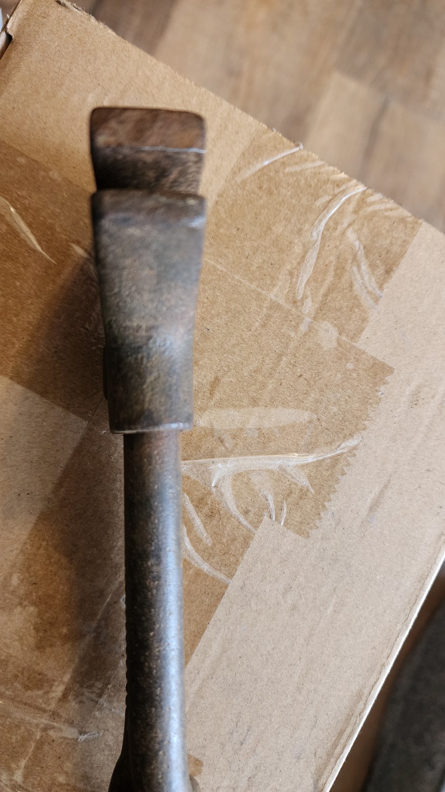 Antique Late 1800s Early 1900s Wrought Iron Twisted Handle Monkey Wrench. Rare