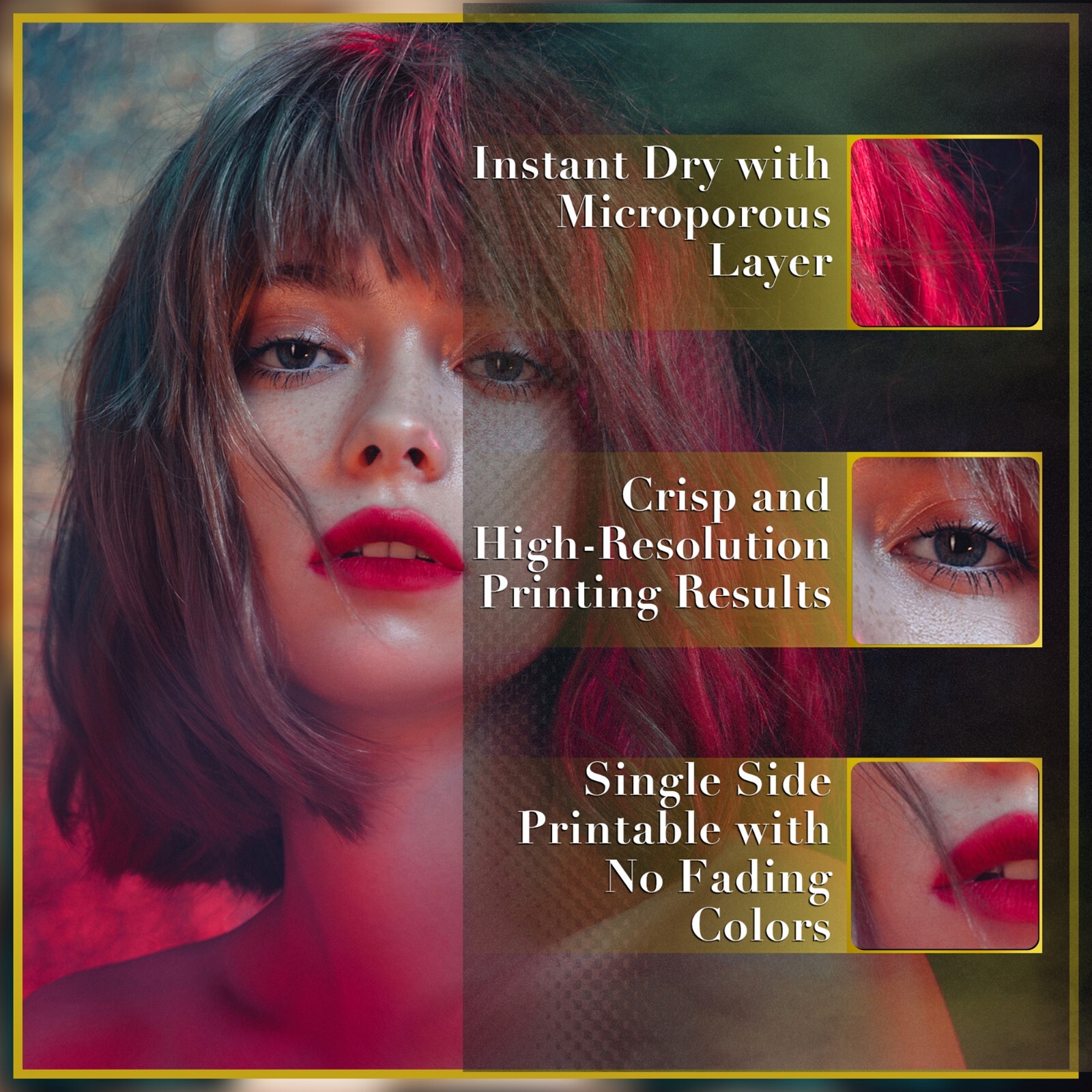 A-SUB Premium Photo Paper 13x19 Glossy 66 lb Waterproof Inkjet Printer A3+ 50 Sh