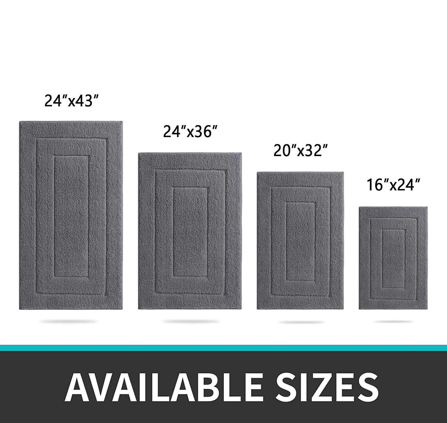 Bathroom Rug Mat, Extra Soft Absorbent Premium , Non-Slip Comfortable Carpet