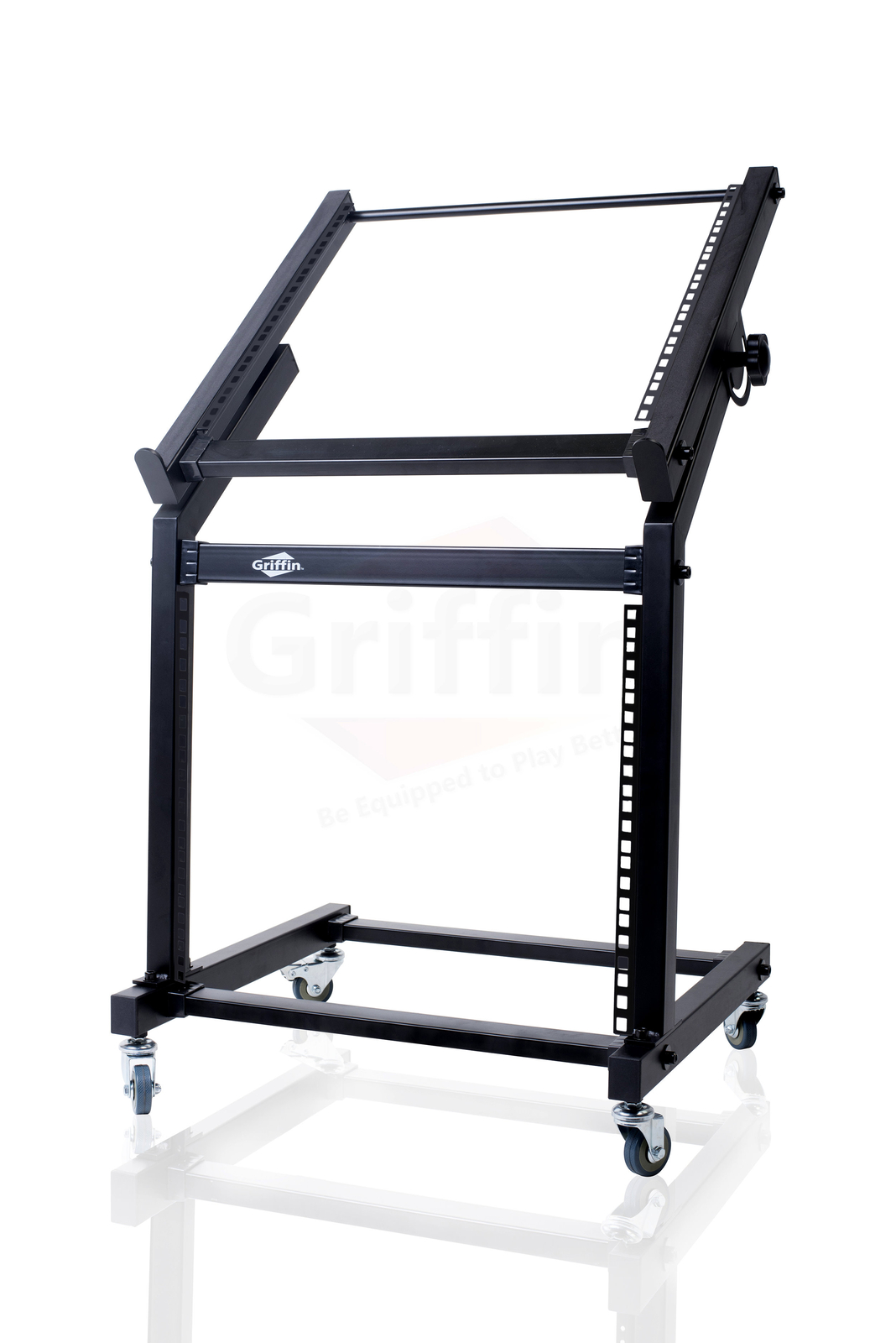GRIFFIN Rack Mount Stand - Music Studio Recording Mixer Cart Rail Gear Holder