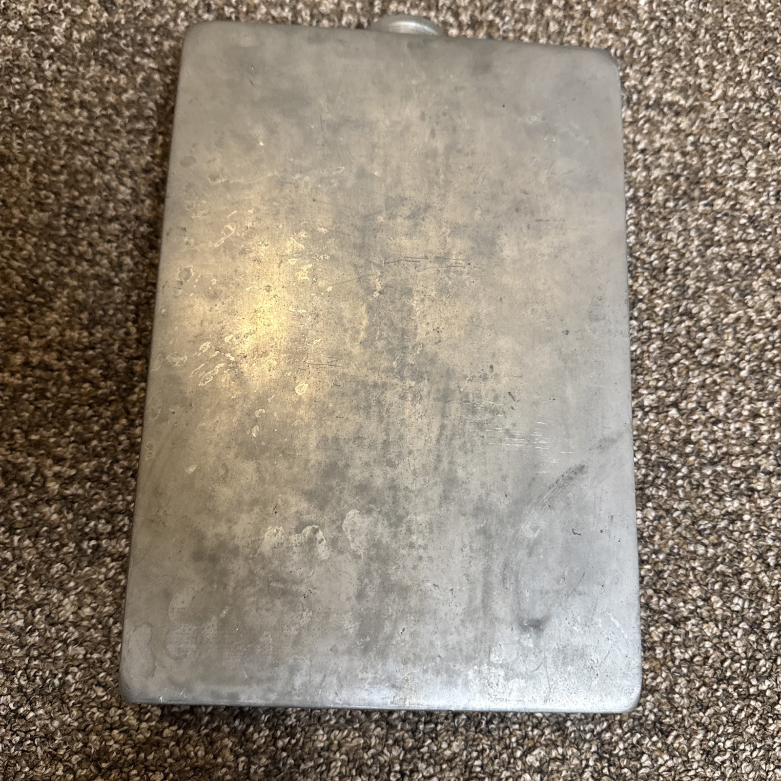 Abercrombie & Fitch Leather Prohibition Bootlegger Briefcase Liquor Flask 2x64oz