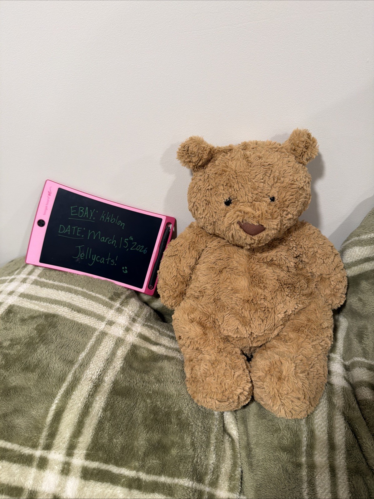 JELLYCAT ~ medium birch bunny AND huge bartholomew bear