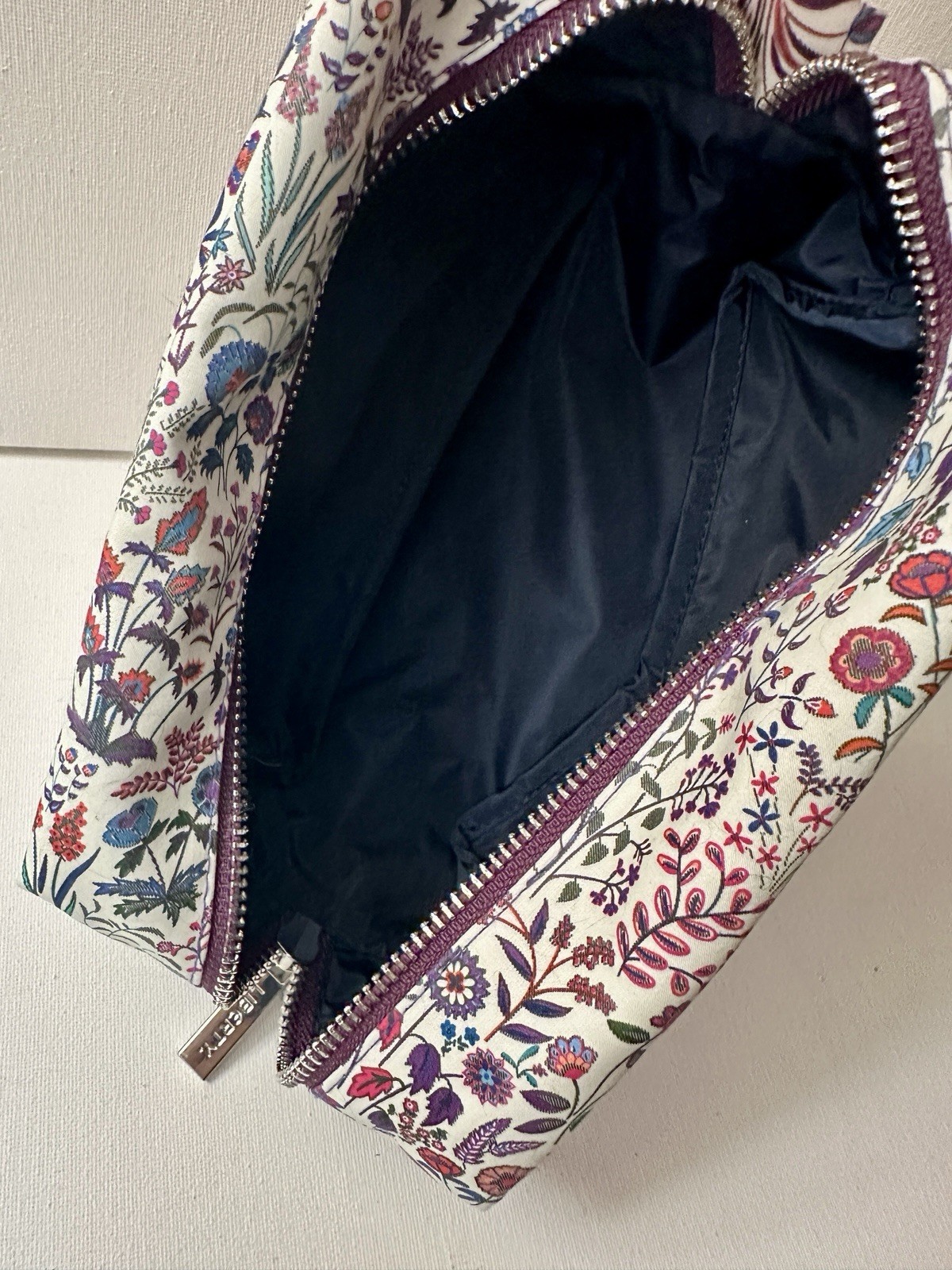 Liberty London Shepherdly Song Print Cosmetic Travel Makeup Pouch Wash Bag