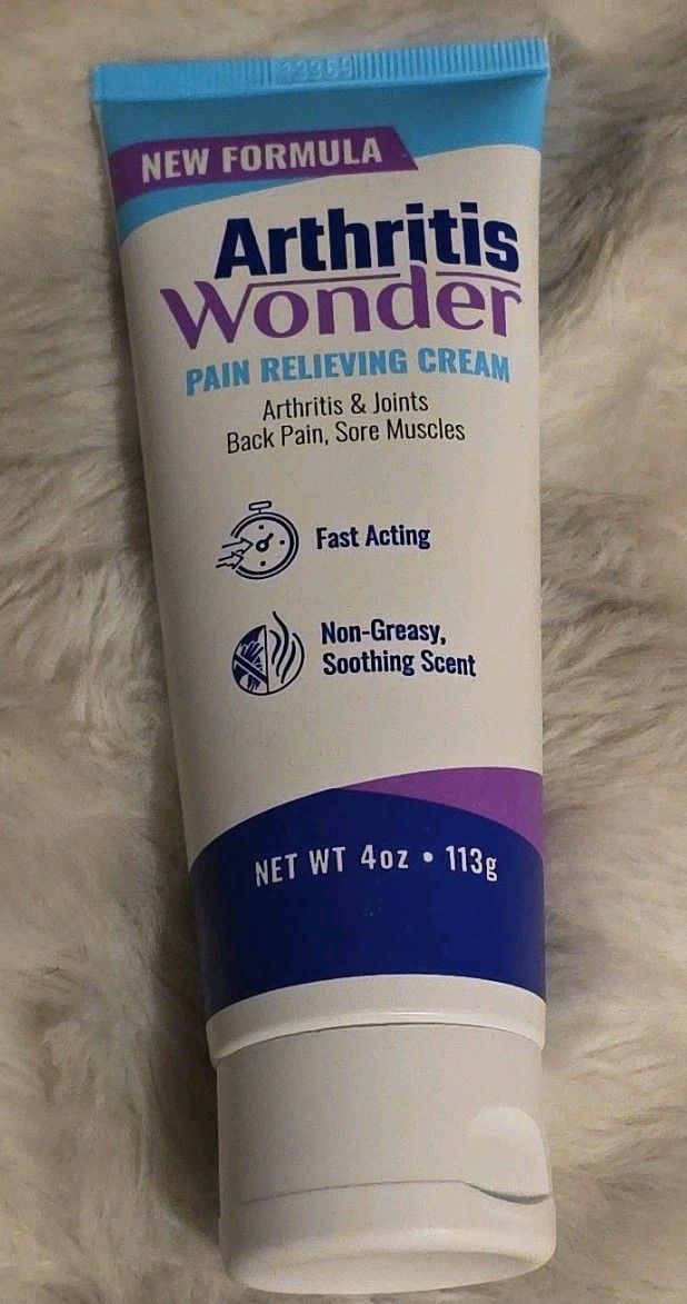 Arthritis Wonder - 4oz - Cream for Joint Pain Relief Exp 02/26+ PAO 12 Months