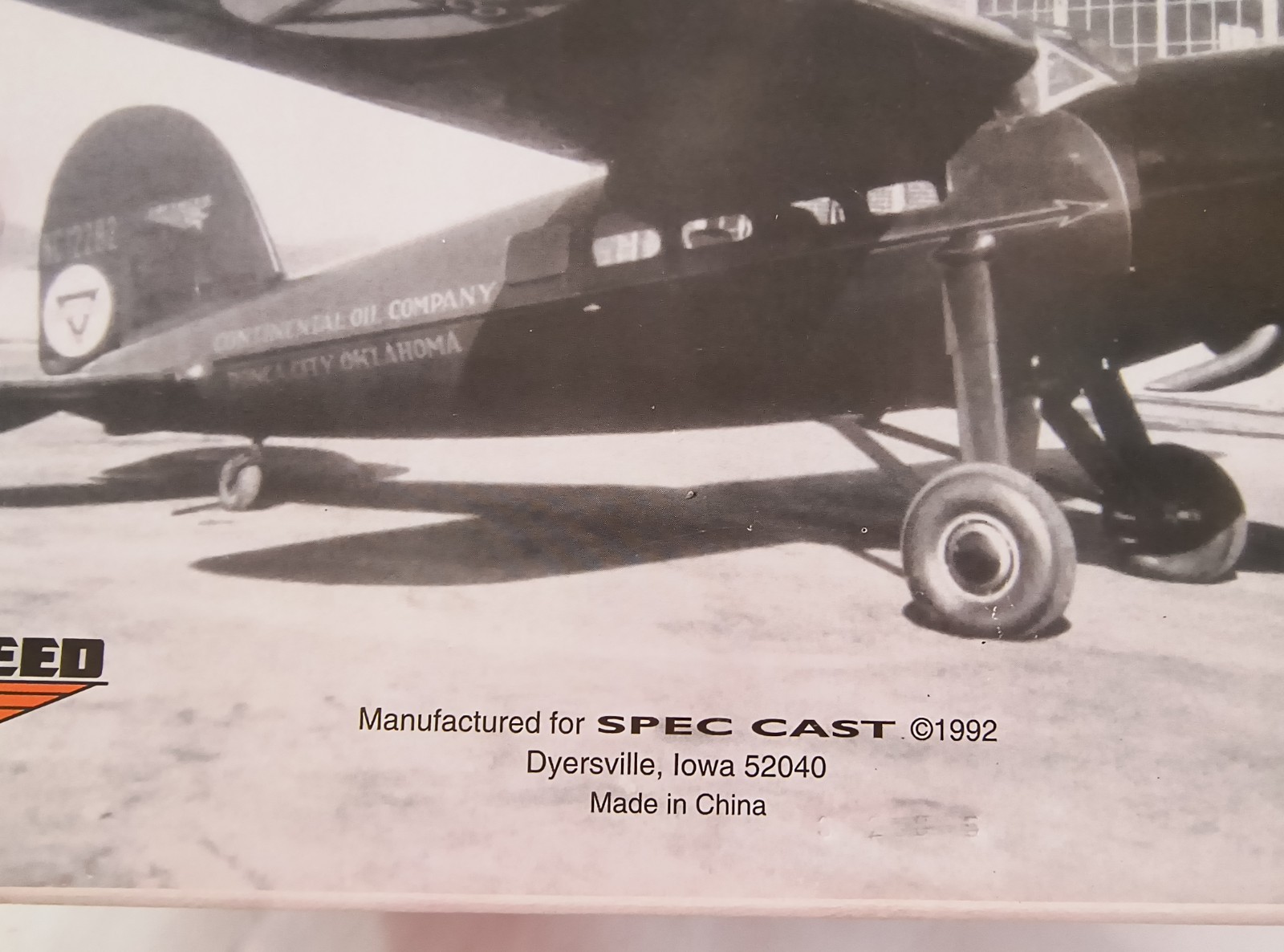 1932 Lockheed Vega 5C Special Conoco Diecast Plane Coin Bank Limited Edition '92