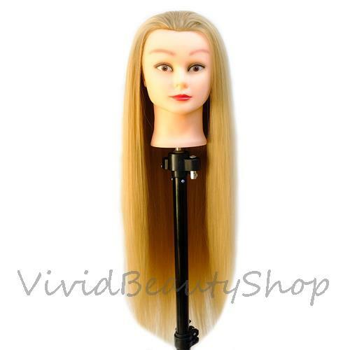 28" Cosmetology Mannequin Hair Hairdresser Training Manikin Doll Wig Head Blonde