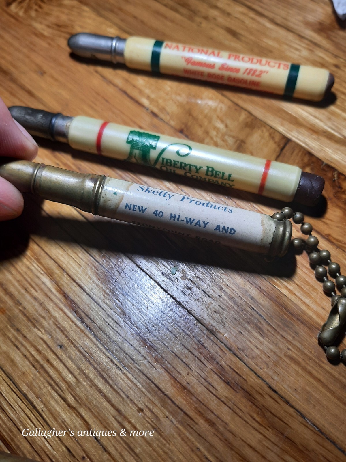 Vintage Oil Advertising Pencil Lot Sinclair Pan-am Skelly White Rose Texaco