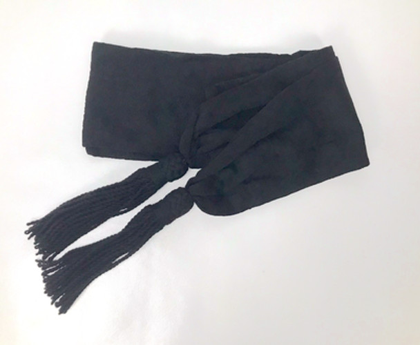 Wool Sash - Black Color - Reenactment, Rendezvous
