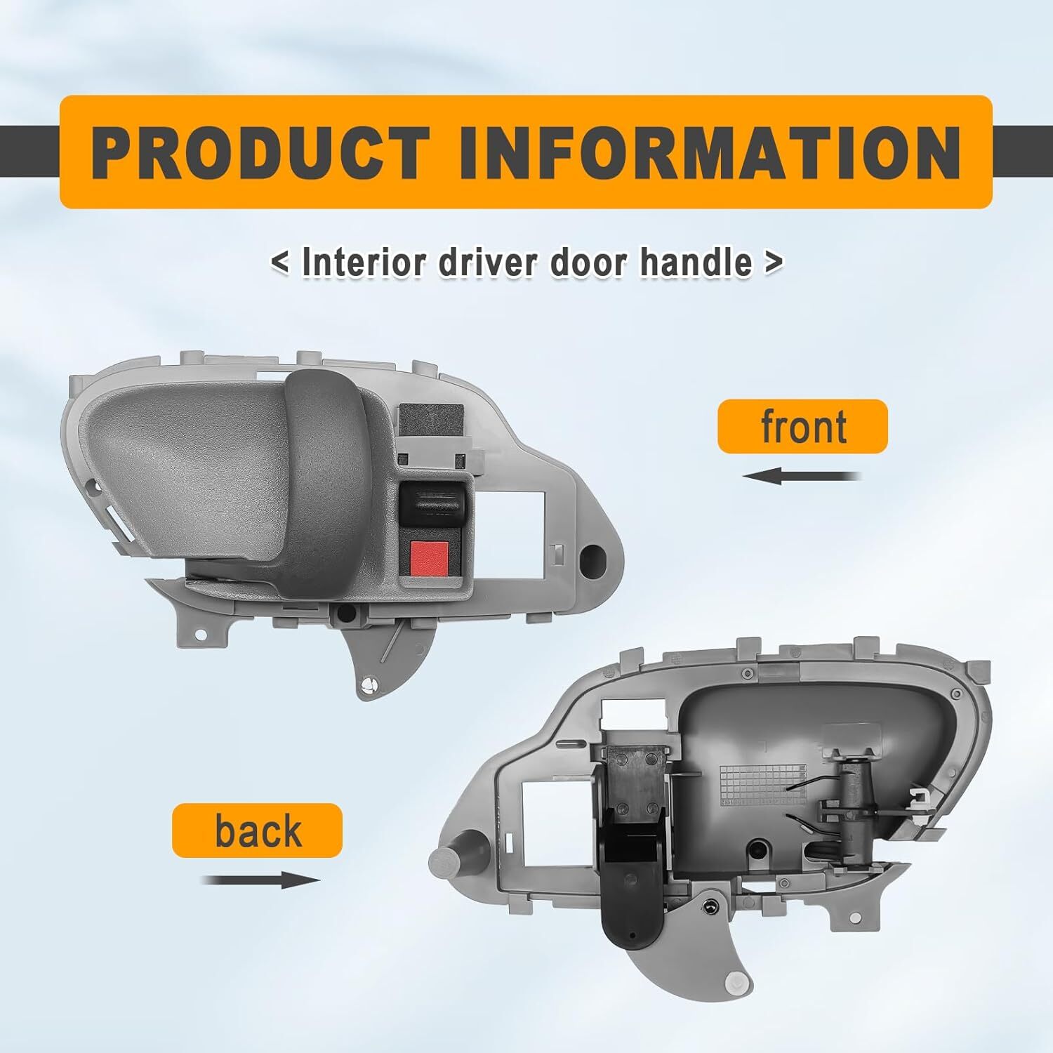 Door Handle Inside Interior Gray Driver Left LH for Chevy GMC Tahoe Suburban