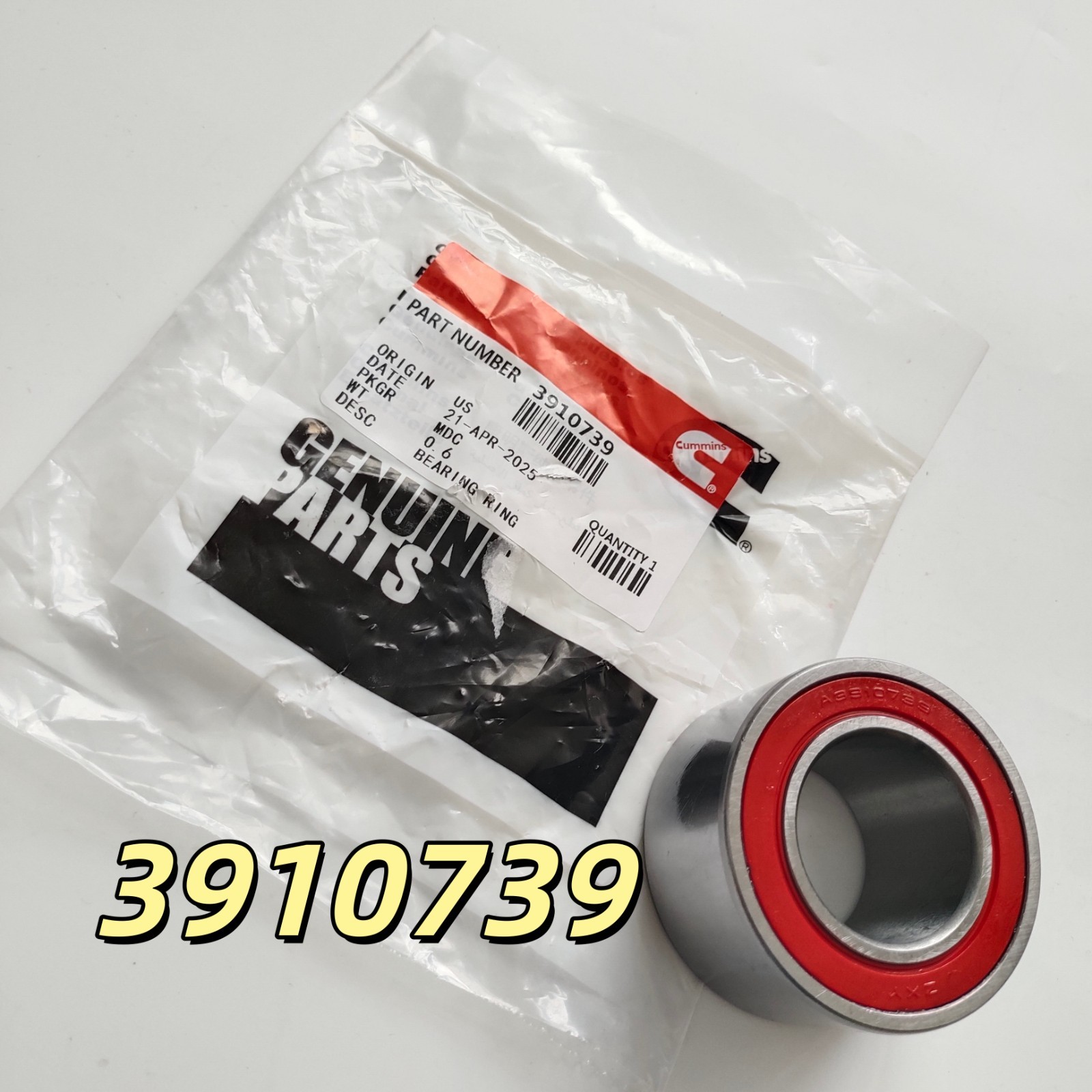 GENUINE Cummins 3910739 Fan Drive Ball Bearing Fits for 89-12 Dodge Ram 5.9L US