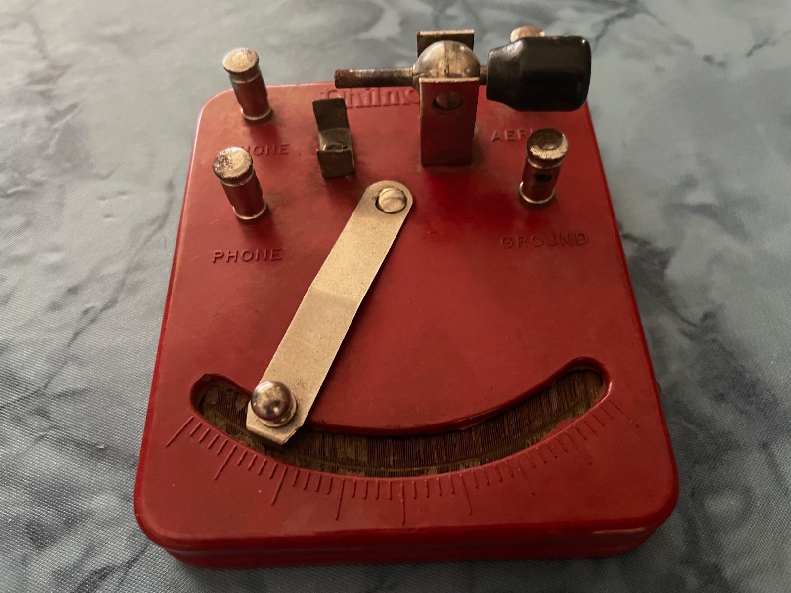 Vtg. 40'S-50'S PHILMORE LITTLE WONDER Crystal RADIO RECEIVING, no CRYSTAL, PARTS