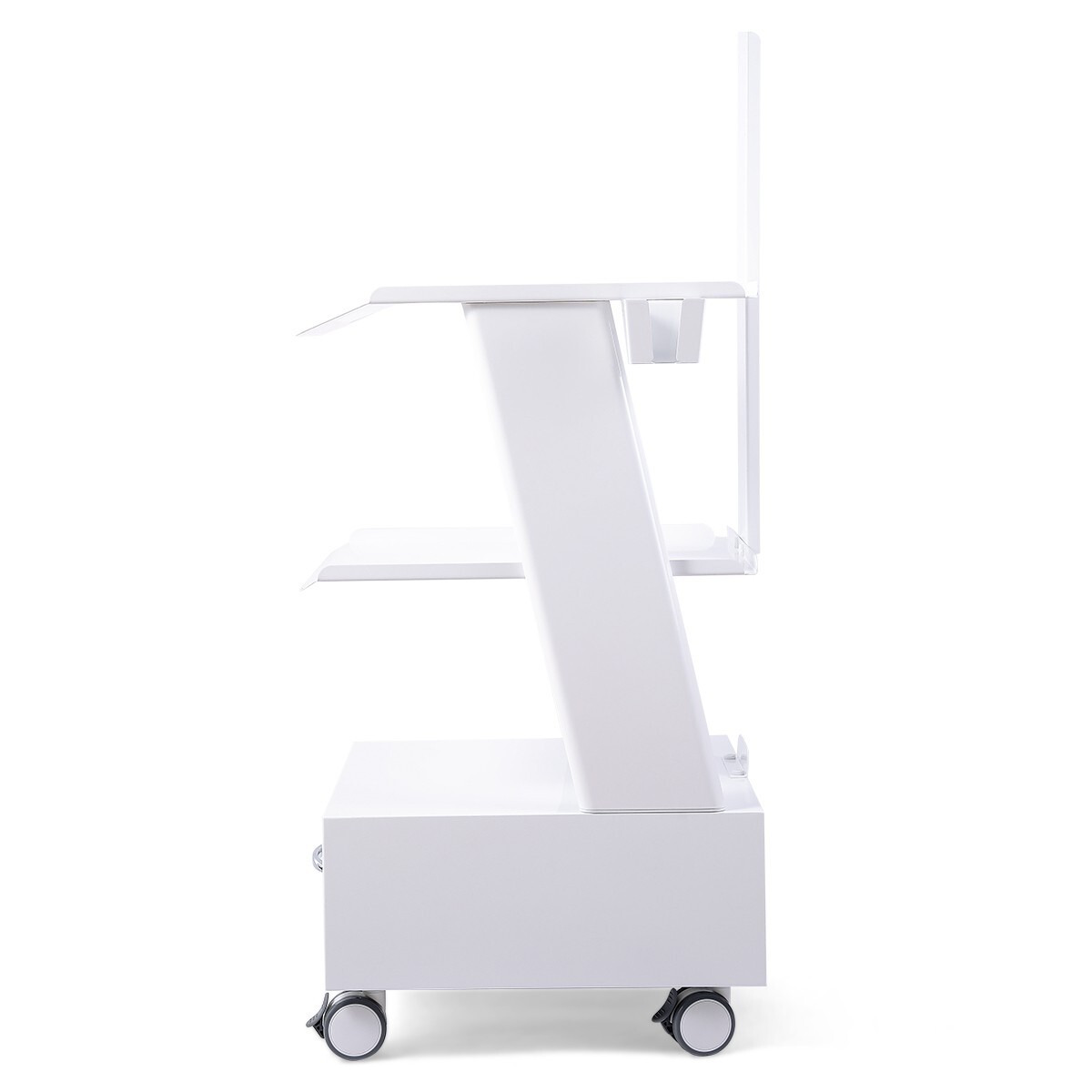 Dental Medical Cart Mobile Instrument Trolley Stand fit for Intra Oral Endoscope