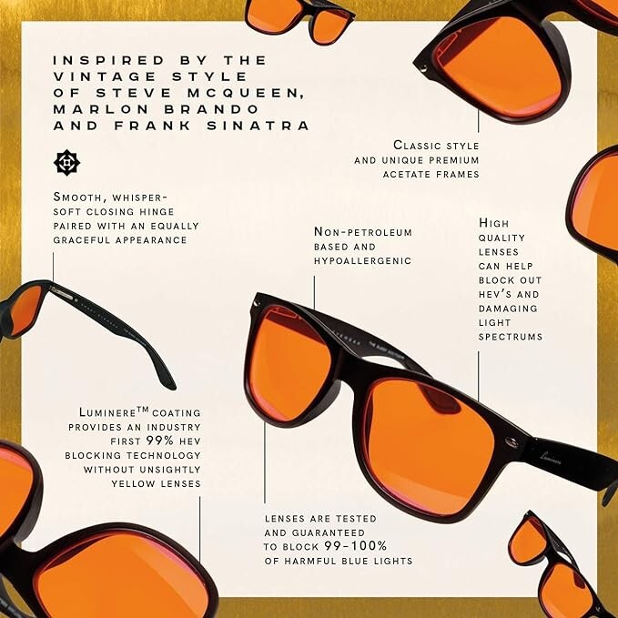 Luminere Blue Light Blocking Glasses Premium Blue Blocker Blueblockers