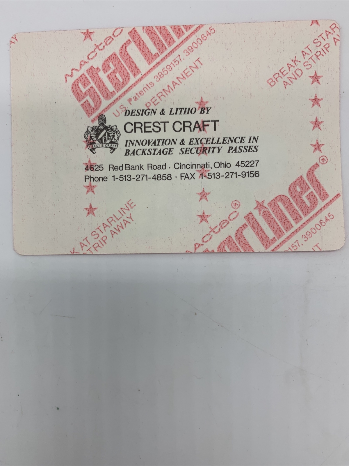 Grateful Dead Backstage Pass 3-6-94 Desert Sky Pavilion Phoenix John Wayne