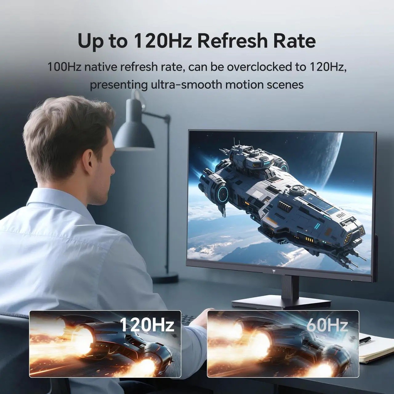 KTC H27D9 27 Inch QHD Computer Monitor IPS Panel 2K 1440P PC Gaming Monitor