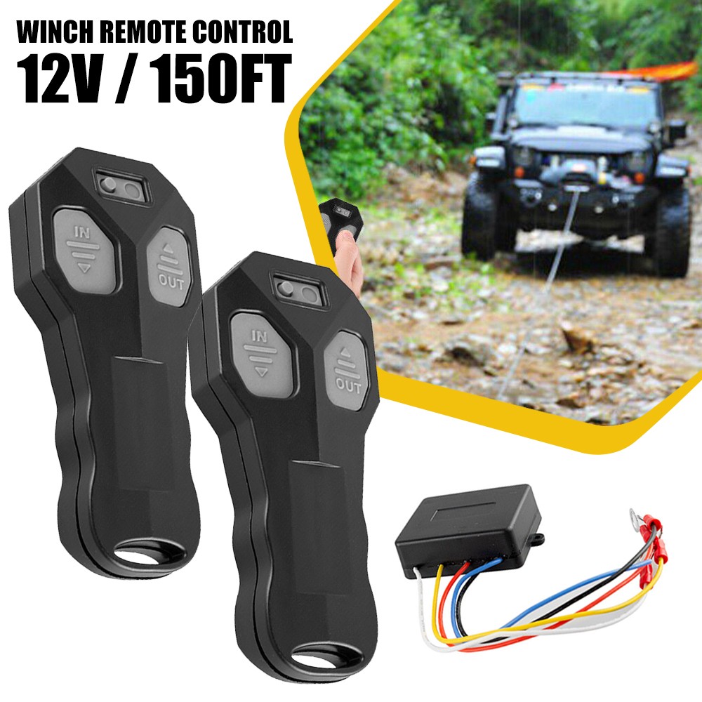 Wireless Winch Remote Control Kit for Jeep Truck ATV SUV 12V Switch Handsset NEW