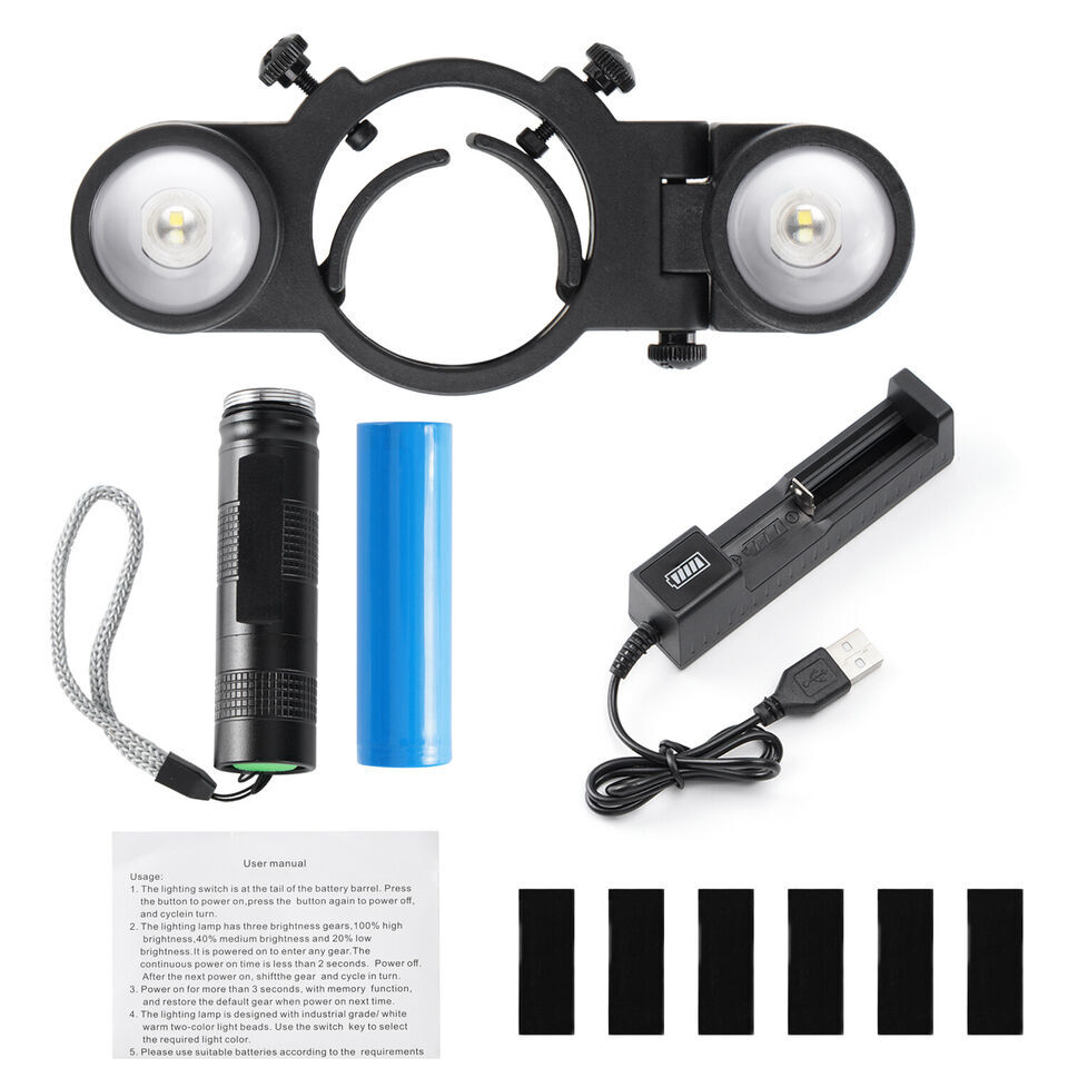 Spray Gun Adjustable LED Light Fits for All Spray Guns Night Painting Work USA