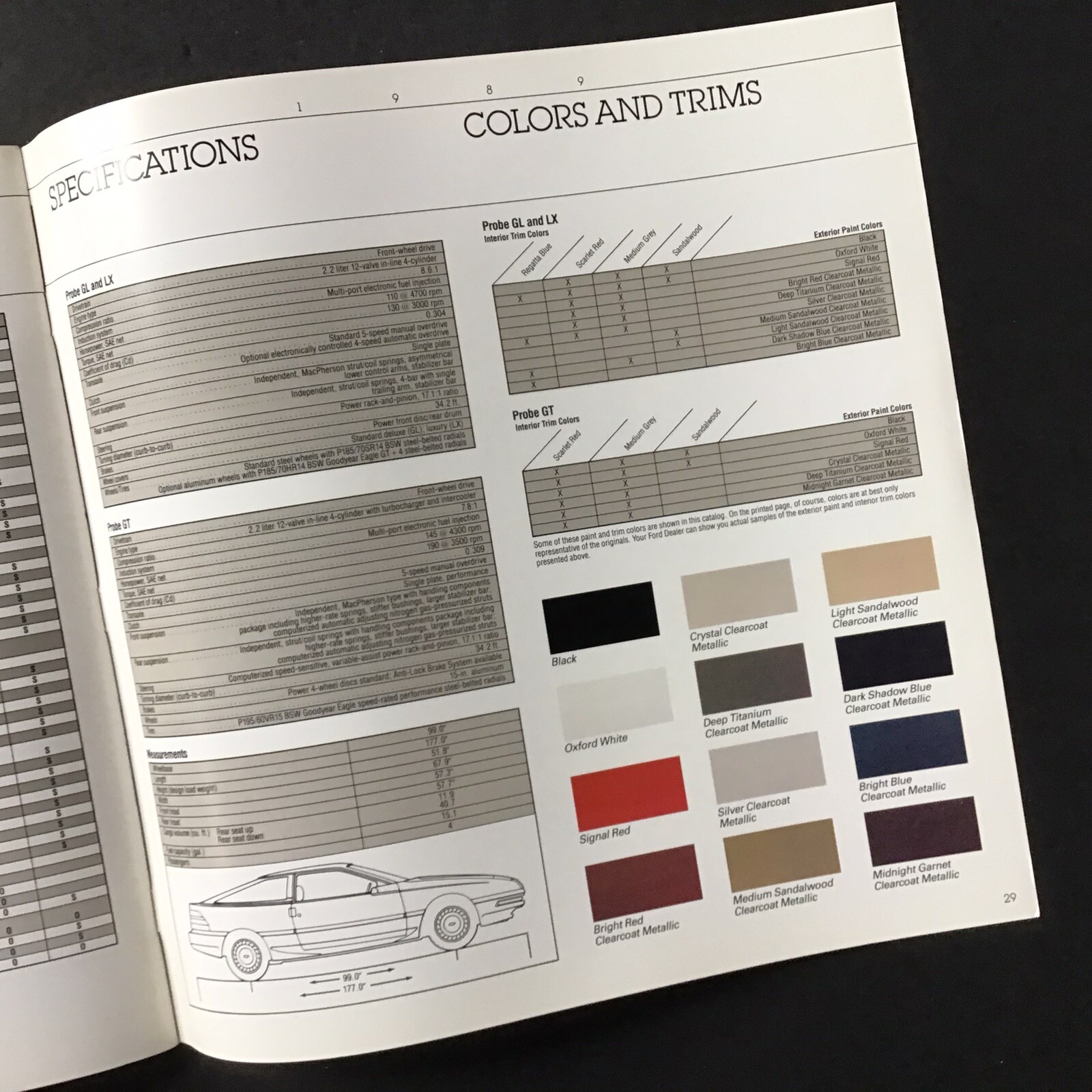 1989 Ford Probe Dealer Sales Brochure - Ford Motor Company