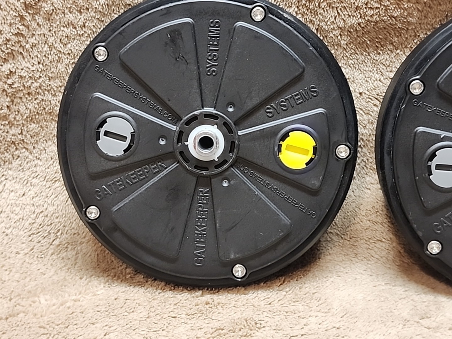 Pair: Gatekeeper Systems W-9470A Remote Controlled Locking 5" Wheel Replacement