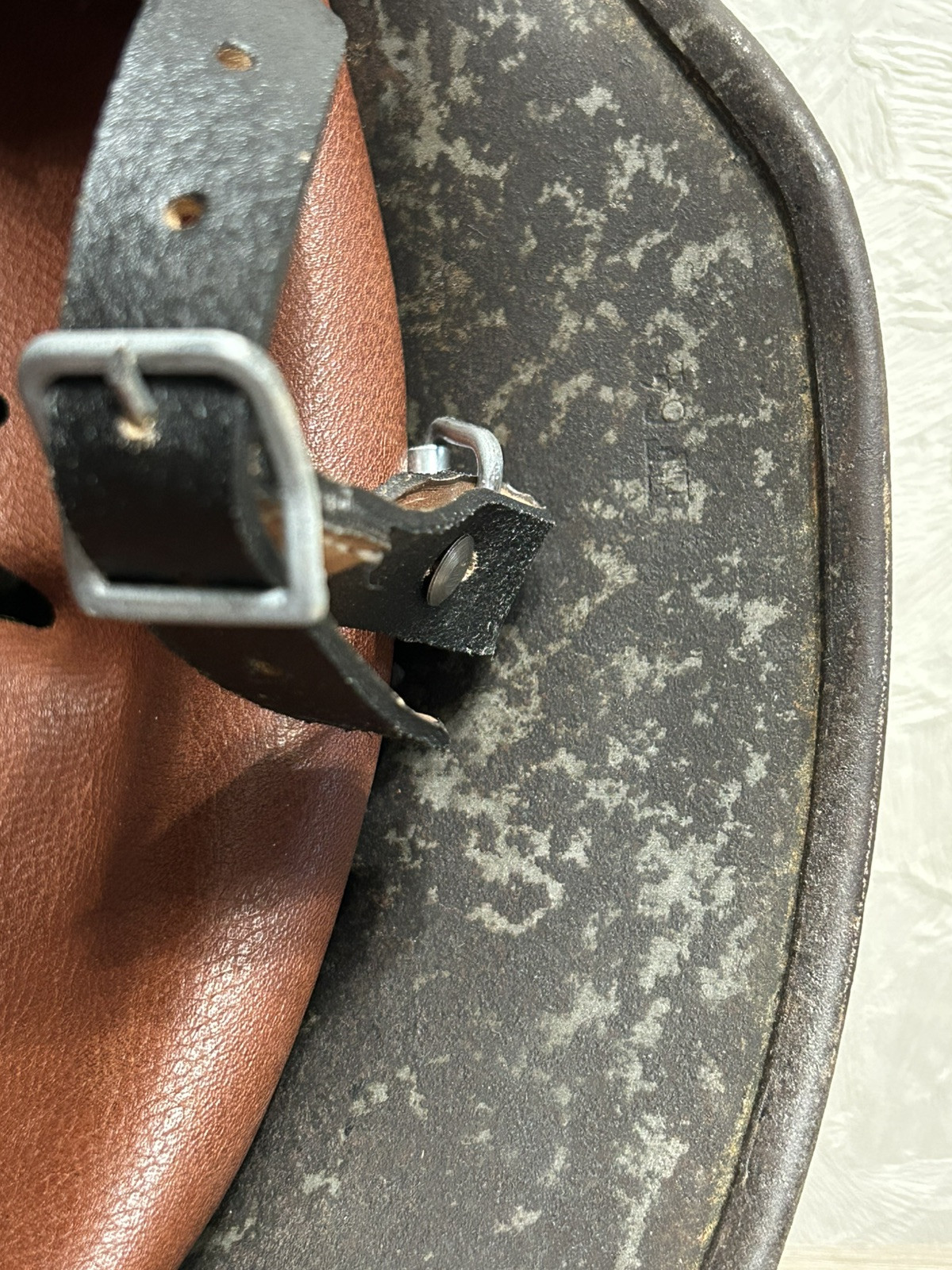 German Helmet M40 WW2 original paint (without restoration) WWII size 64